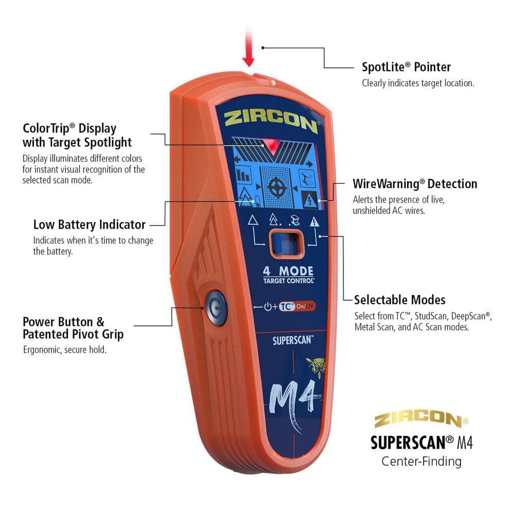 Zircon SuperScan M4 Stud Finder (2)