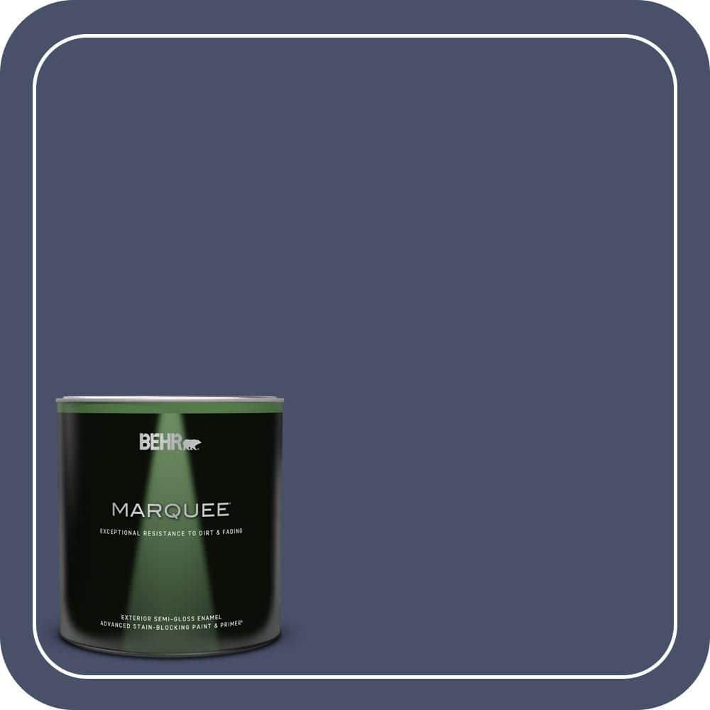 BEHR MARQUEE 1 qt. #PPU15-18 Vintage Velvet Semi-Gloss Enamel Exterior Paint & Primer