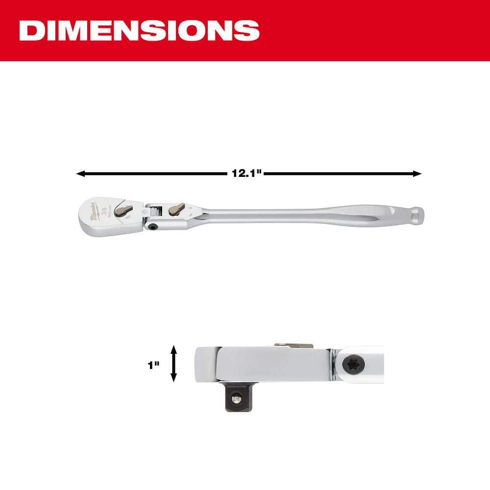 Milwaukee . Drive Flex Head Ratchet (4)