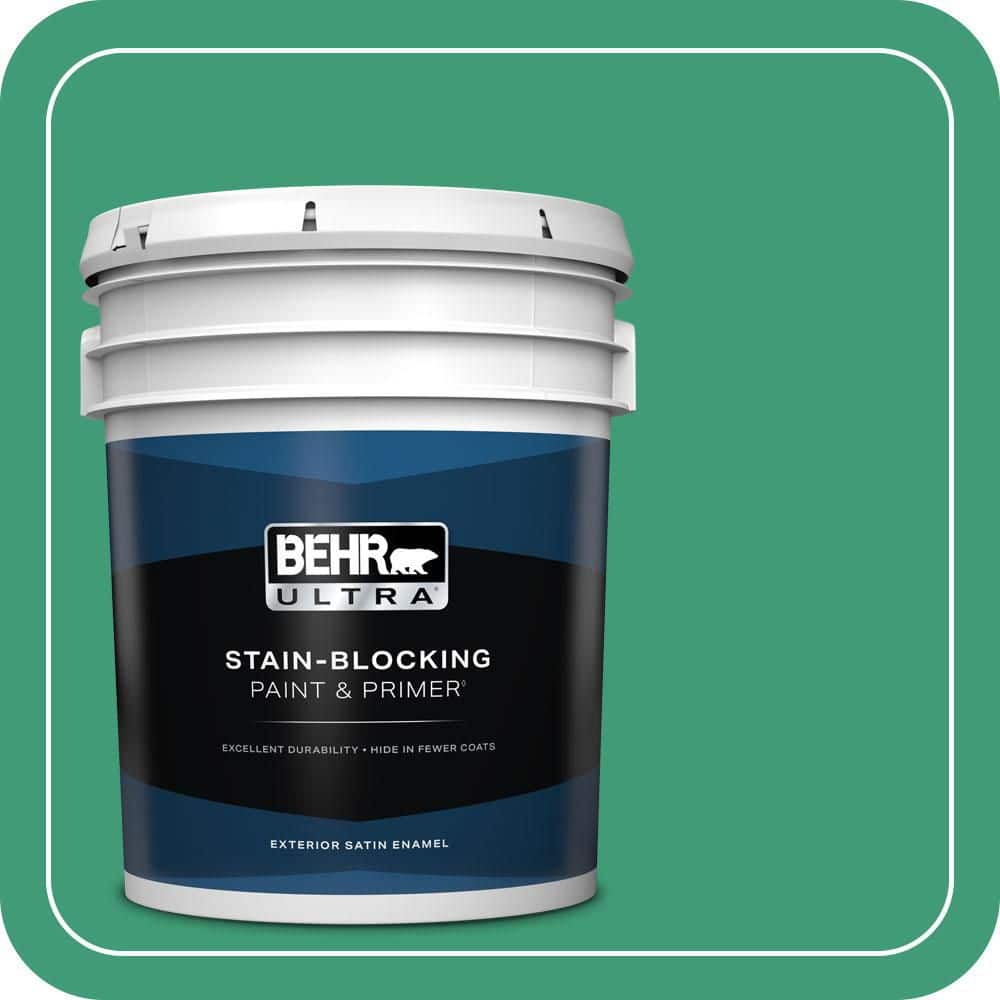BEHR ULTRA 5 gal. #MQ6-42 Dancing Jewel Satin Enamel Exterior Paint & Primer