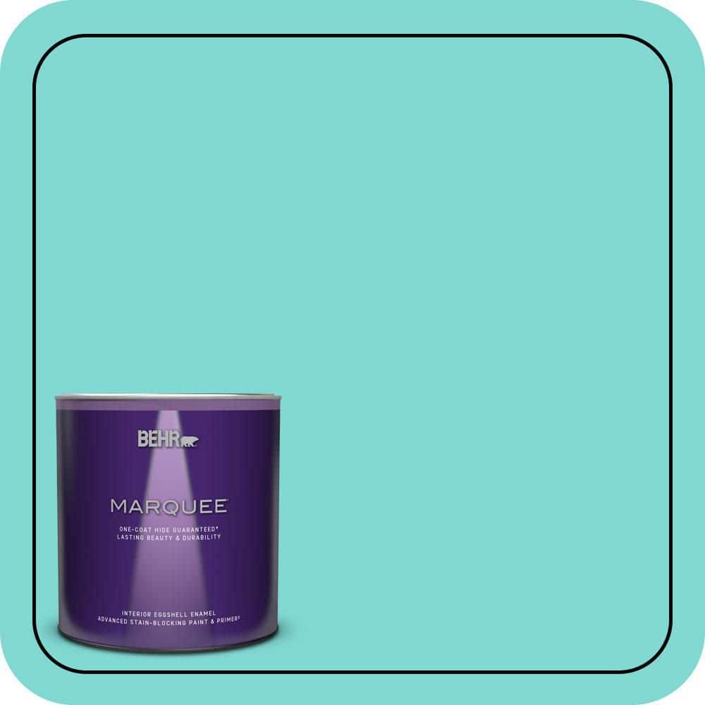 BEHR MARQUEE 1 qt. #MQ4-22 Key Largo One-Coat Hide Eggshell Enamel Interior Paint & Primer