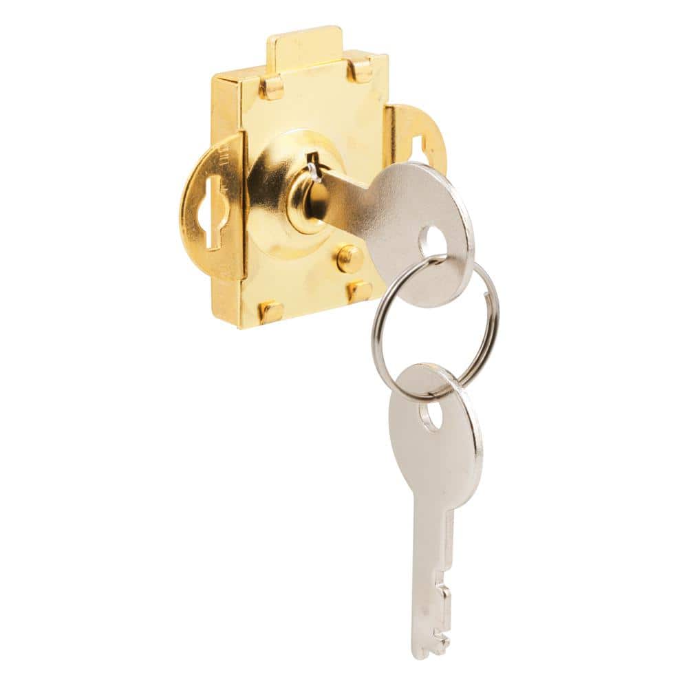Prime-Line Steel, Brass Plated Deadbolt lock