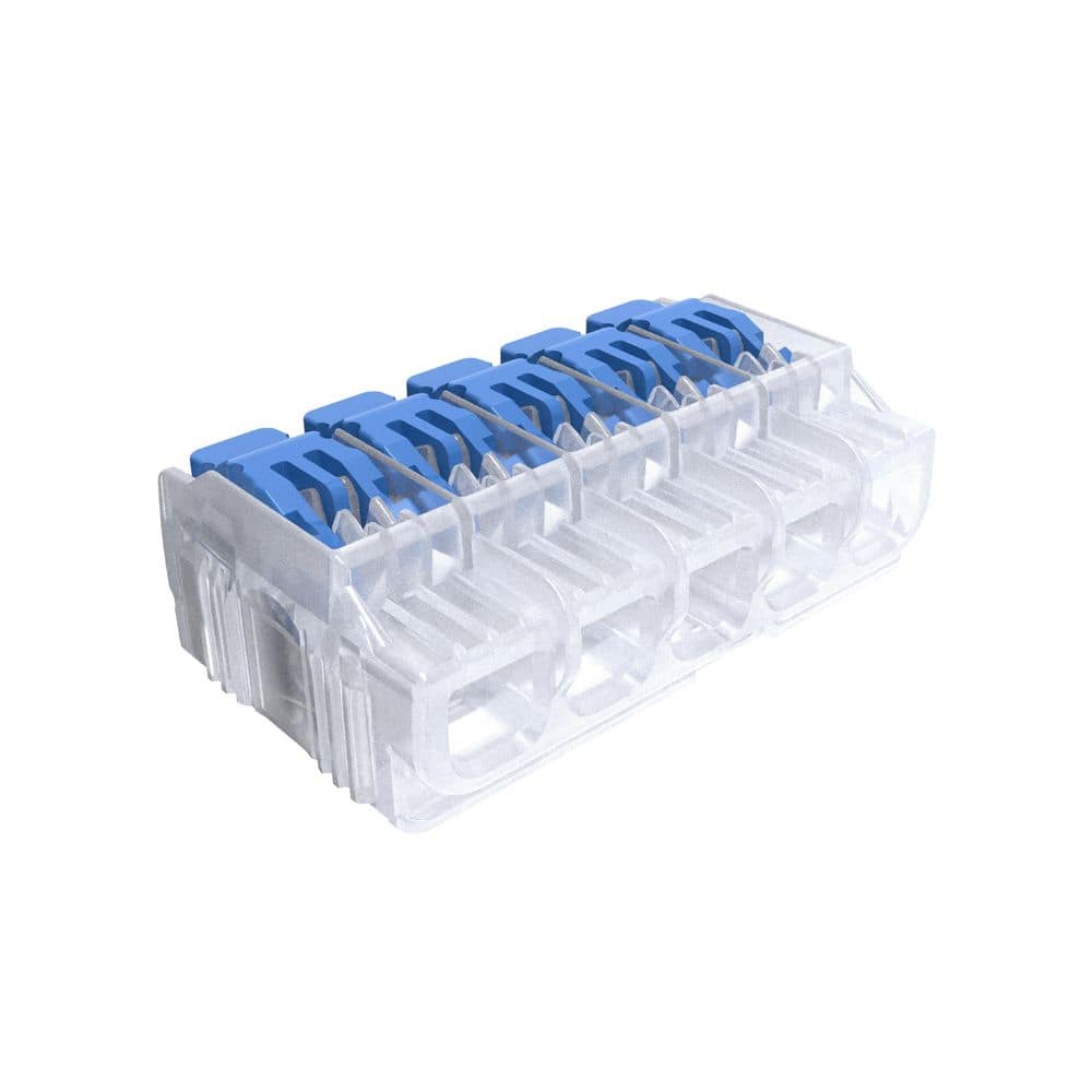 IDEAL In-Sure Lever Wire Connector, 12 AWG, 5-Port Bag of 10