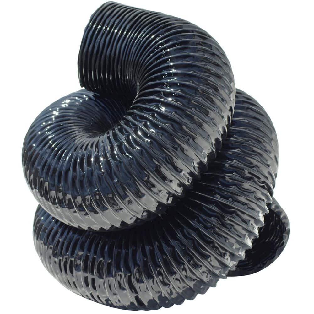 Rubber-Cal XPU 708-8 in. x 12 ft.-PU Flexible Duct-Black (1)