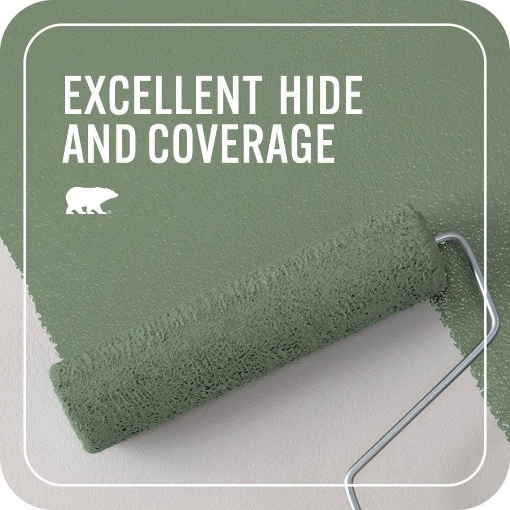 BEHR PREMIUM PLUS #PPU11-02 Shallot Bulb Flat Interior/Exterior Paint & Primer Color Sample (4)