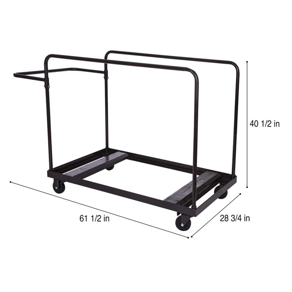 National Public Seating Folding Table Dolly - Vertical Storage - 71 in. R Table- 660 lbs. Weight Capacity (3)
