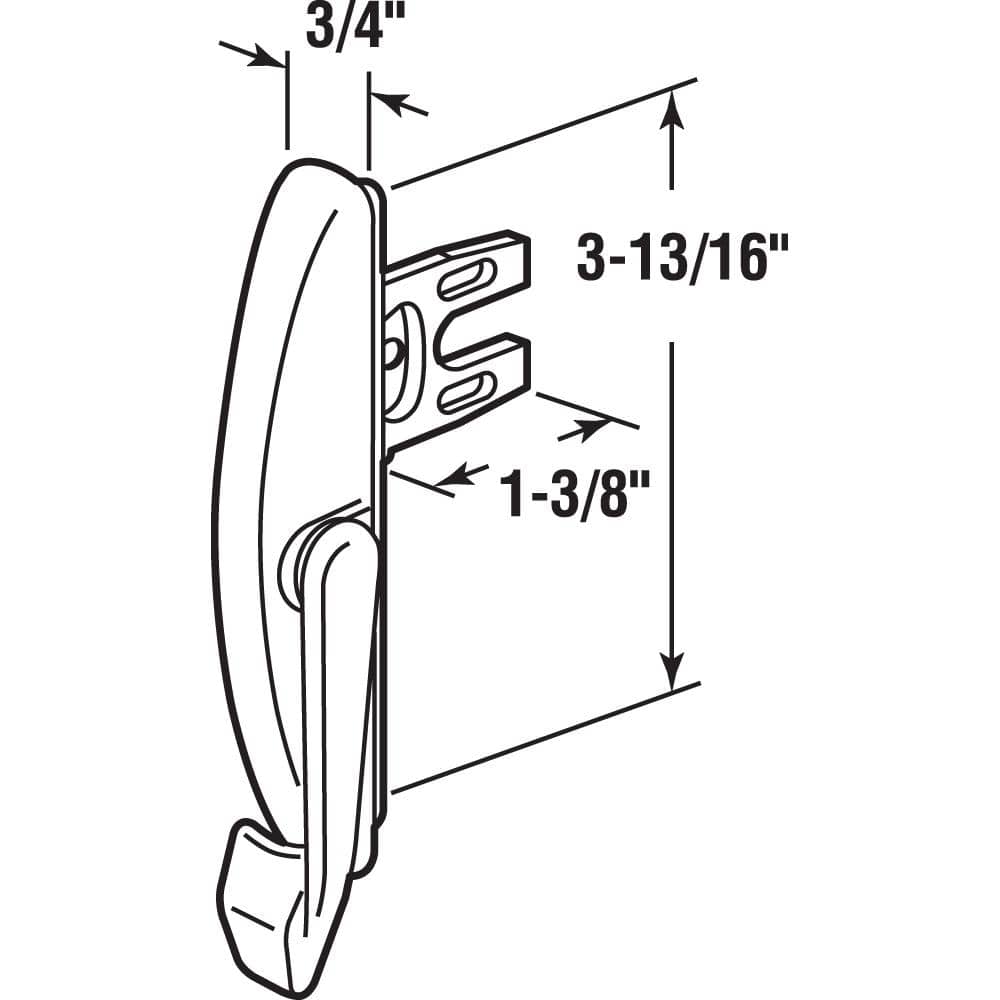 Prime-Line Maxim Locking Window Handle, White (2)