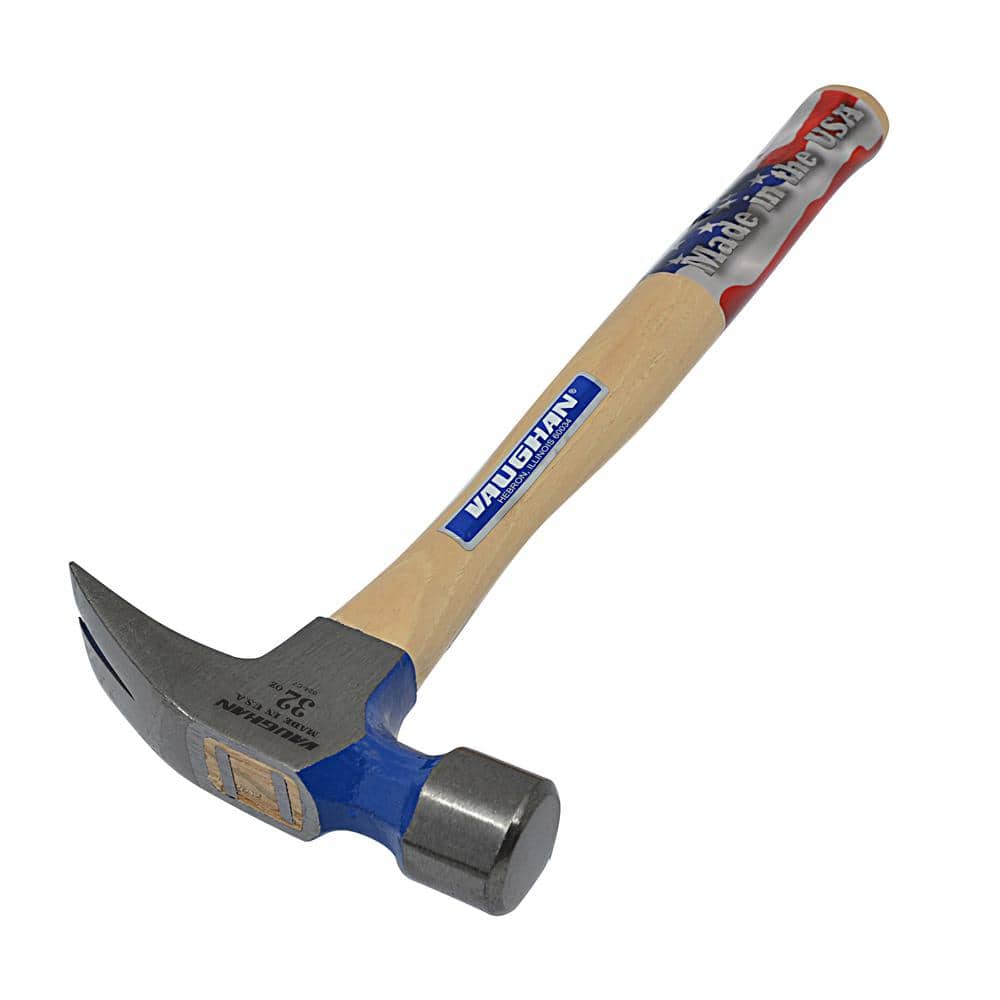 Vaughan 32 oz. Carbon Steel Smooth Face Framing Hammer with 18 in. Hardwood Handle (2)