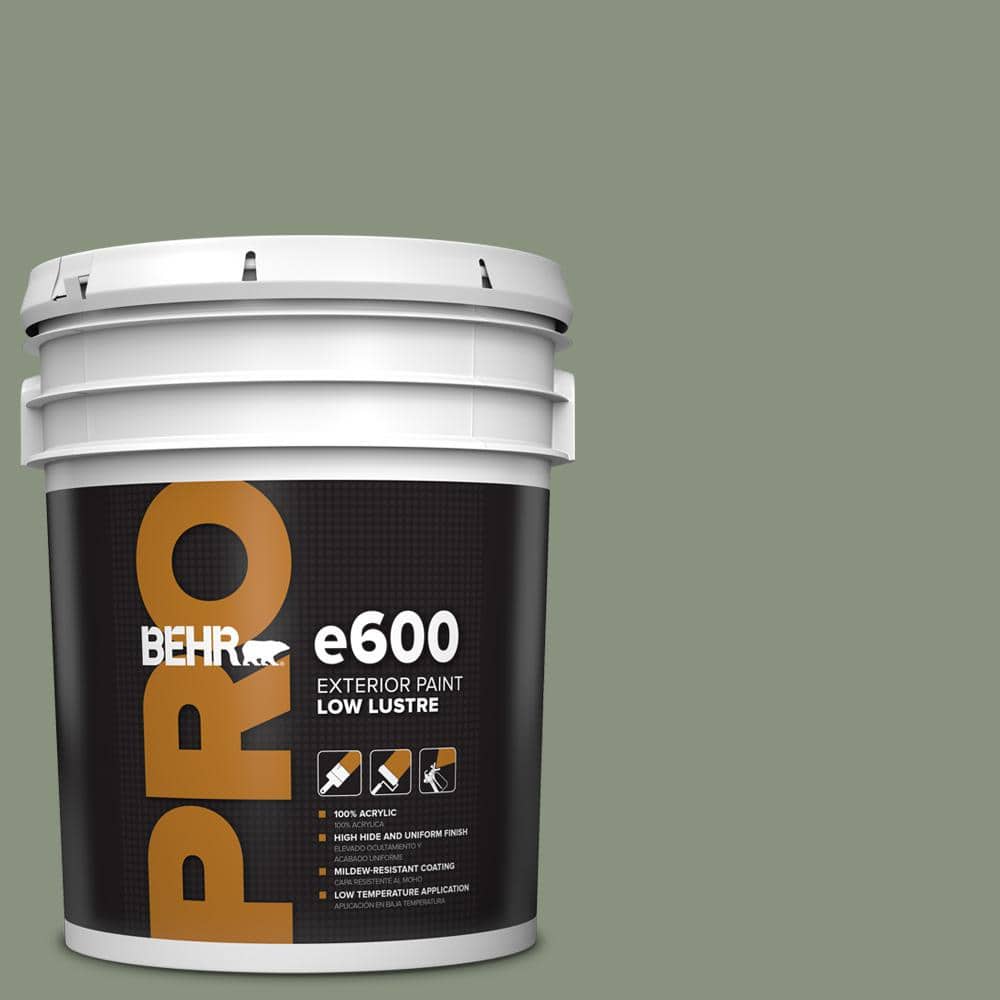 BEHR PRO 5 gal. #N390-5 Eucalyptus Wreath Low Luster Exterior Paint