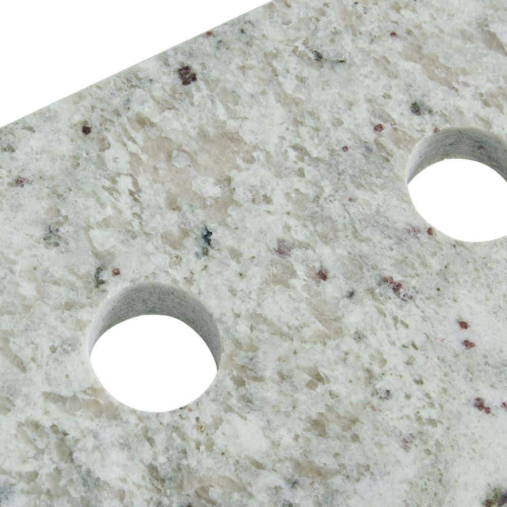 TILE & TOP 37 in. W 22 in. D .75 H Granite Vanity Top Rectangular with White Basin (3)