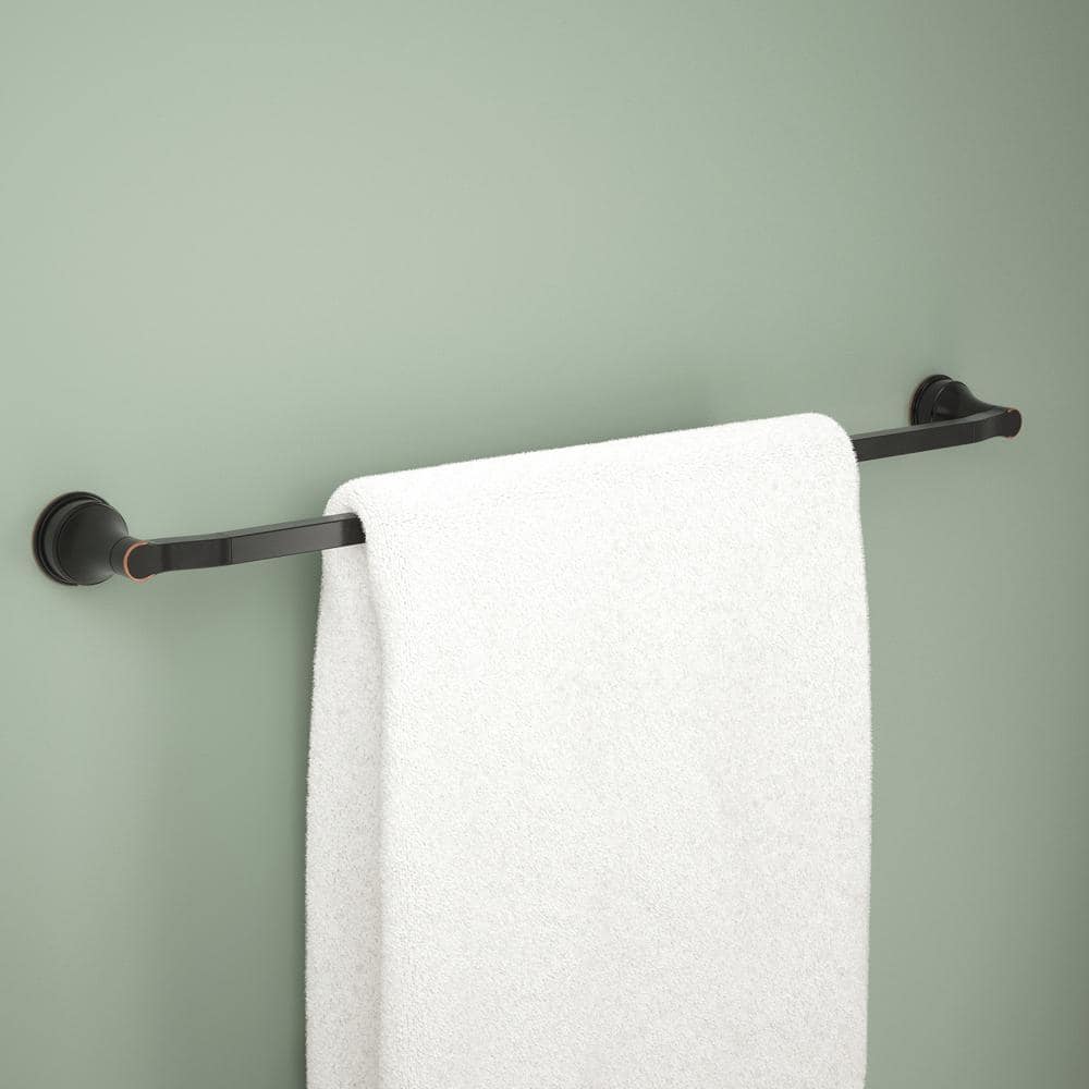 Delta Faryn 18 in. Wall Mounted Towel Bar with 6 in. Extender Bath Hardware Accessory (2)