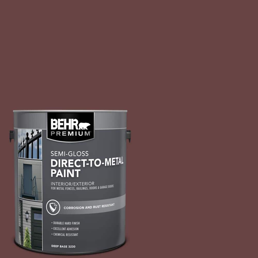 BEHR PREMIUM 1 gal. #MQ1-14 Twinberry Semi-Gloss Direct to Metal Interior/Exterior Paint (1)