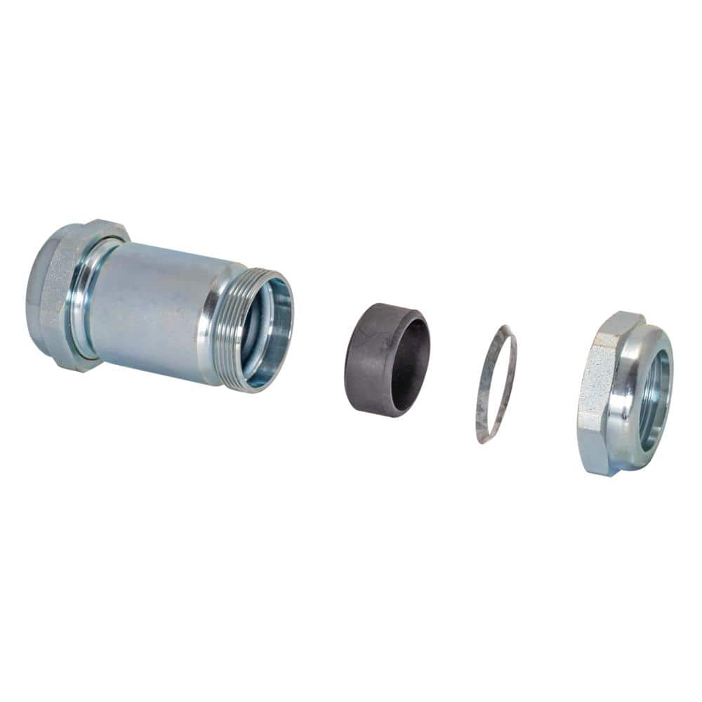 EASTMAN 2 in. IPS Long Pattern Galvanized Steel Compression Coupling