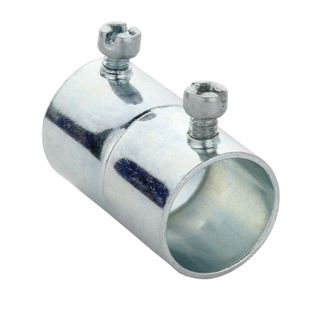 Commercial Electric 1 in. Electrical Metallic Tubing (EMT) Set-Screw Coupling (10-Pack) (1)