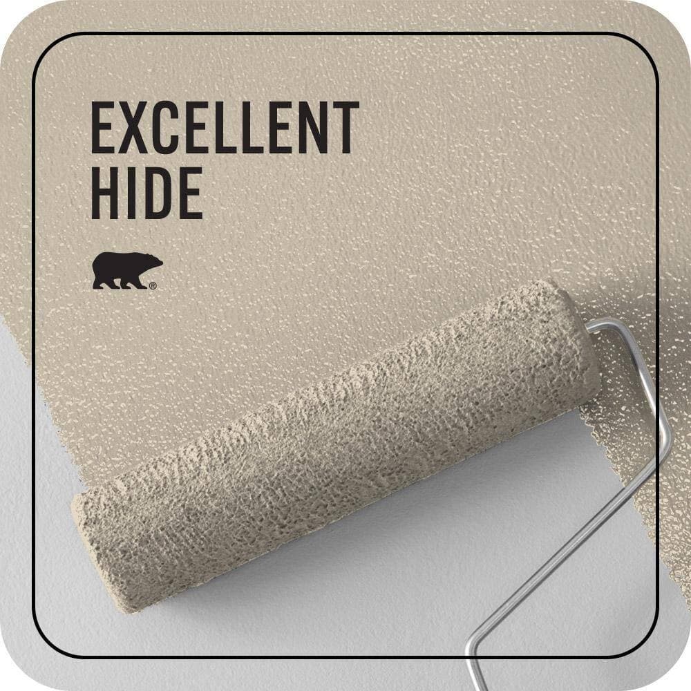 BEHR PREMIUM PLUS 5 gal. #PPU7-17 Wax Sculpture Ceiling Flat Interior Paint & Primer (3)