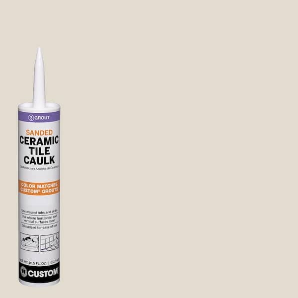 Custom Building Products Polyblend #11 Snow White 10.5 oz. Sanded Ceramic Tile Caulk
