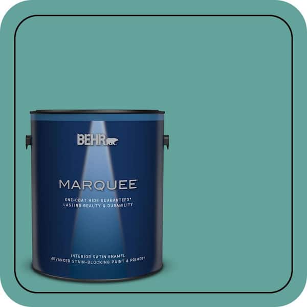 BEHR PREMIUM PLUS #M450-5 Aqua Rapids Flat Low Odor & Primer (2)
