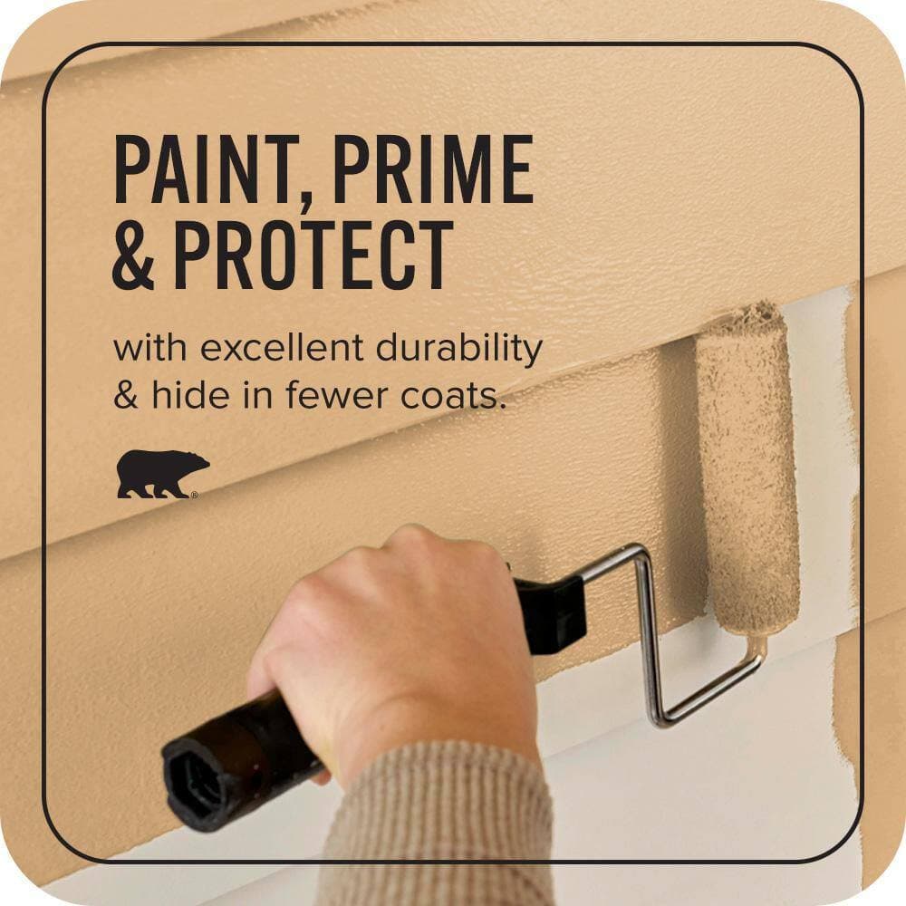BEHR ULTRA 1 qt. #PPU6-05 Cork Satin Enamel Exterior Paint & Primer (3)