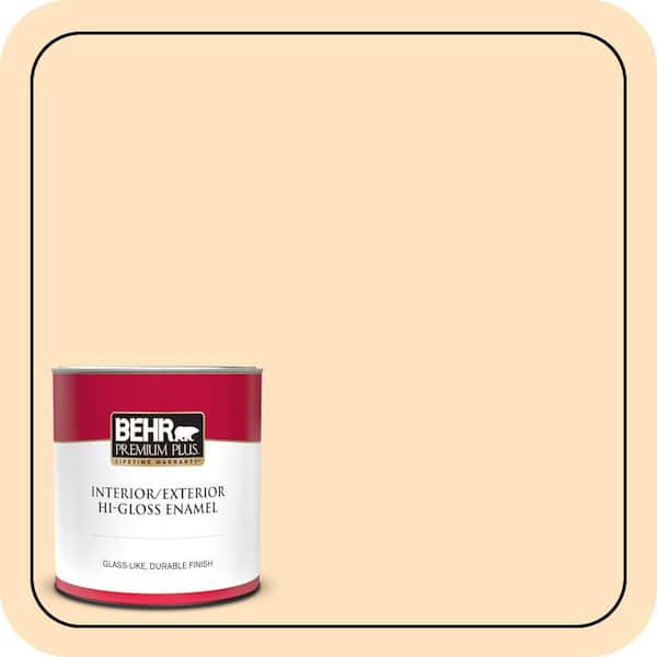 BEHR PREMIUM PLUS #320C-2 Cream Yellow Enamel Low Odor & Primer (4)
