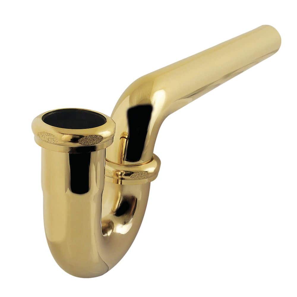 Kingston Brass Made To Match 1-1/2 Inch 18-Gauge Decor P-Trap in Polished Brass (1)