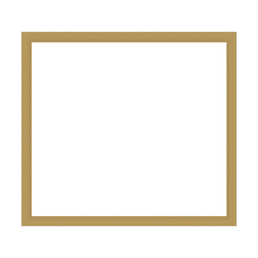 Amanti Art Mirror Makeover Grace Brushed Gold 41.25 in. W x 37.25 in. H Bathroom Mirror Frame Border Kit-Fits a 40 x 36 mirror (1)