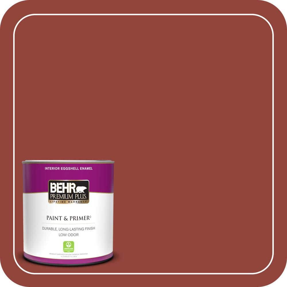 BEHR PREMIUM PLUS #PMD-21 Autumn Maple Flat Interior/Exterior Paint & Primer Color Sample (1)