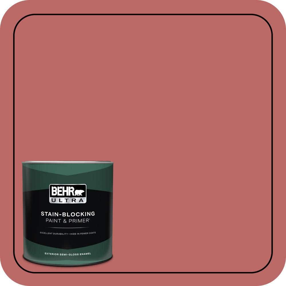 BEHR ULTRA 1 qt. #MQ1-11 Drama Queen Semi-Gloss Enamel Exterior Paint & Primer