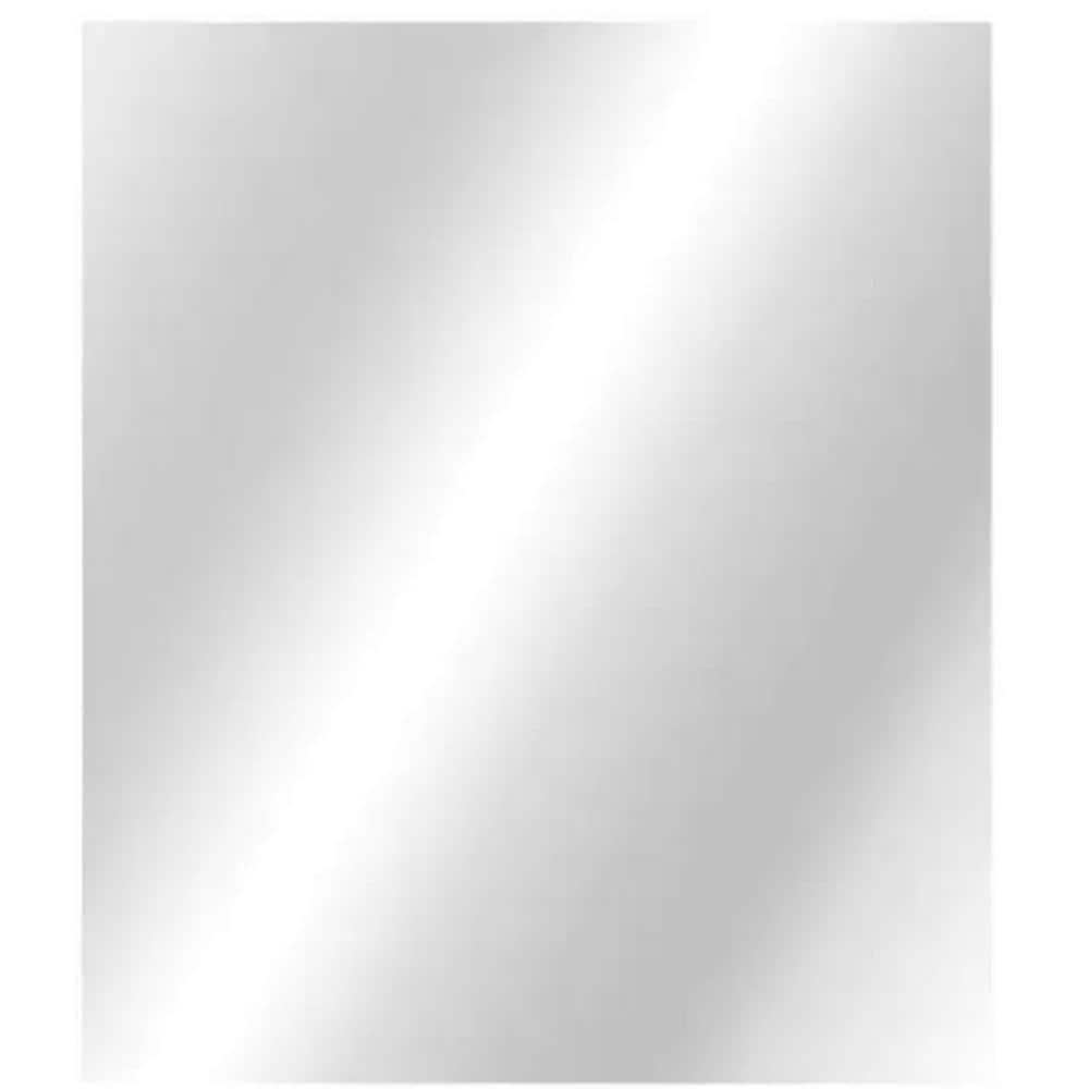 Glacier Bay 36 in. W x 42 in. H Rectangular Frameless Classic Wall Bathroom Vanity Mirror in Silver