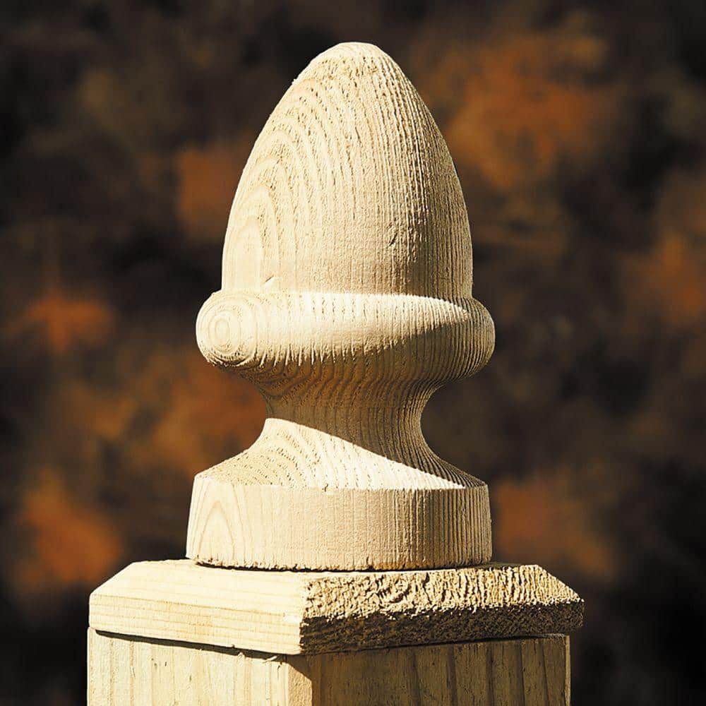 ProWood 4 in. x 4 in. Flat Finial Base (6-Pack) (2)