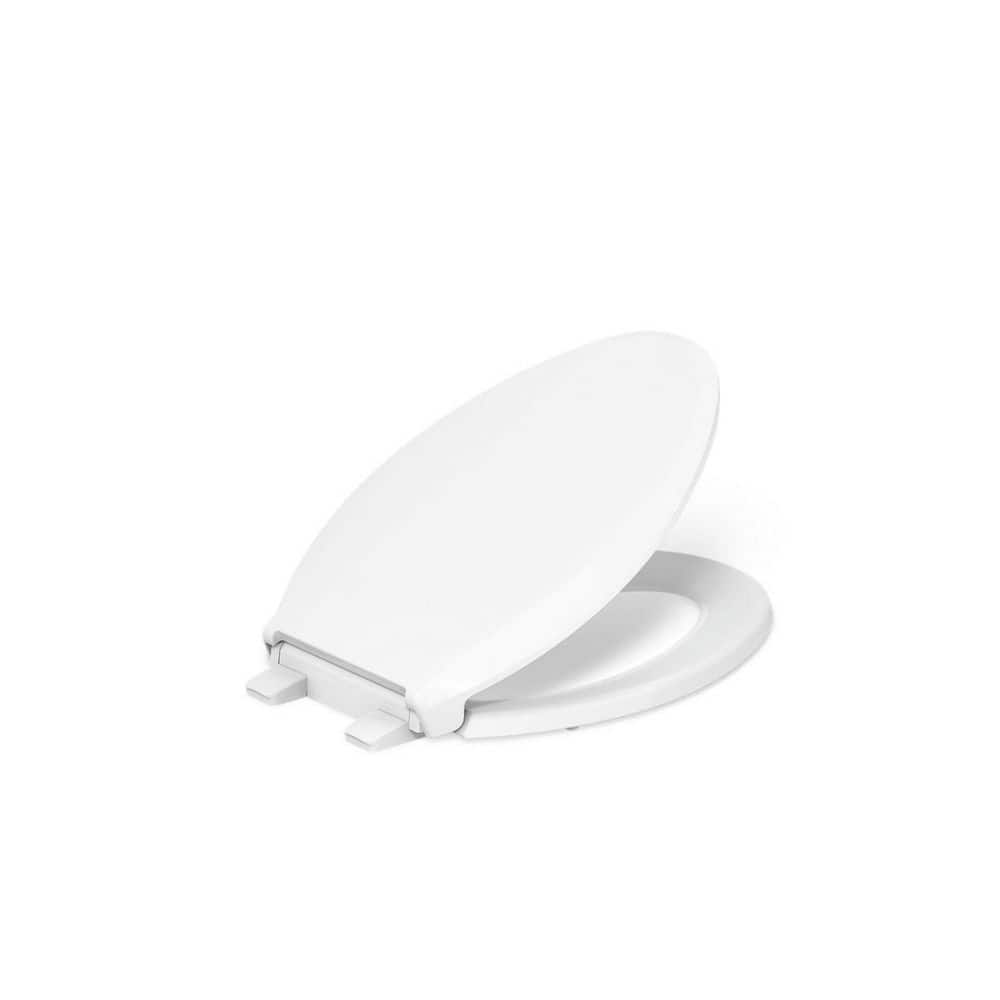 KOHLER Cachet Elongated Antimicrobial, Soft Close Toilet Seat in White (2)