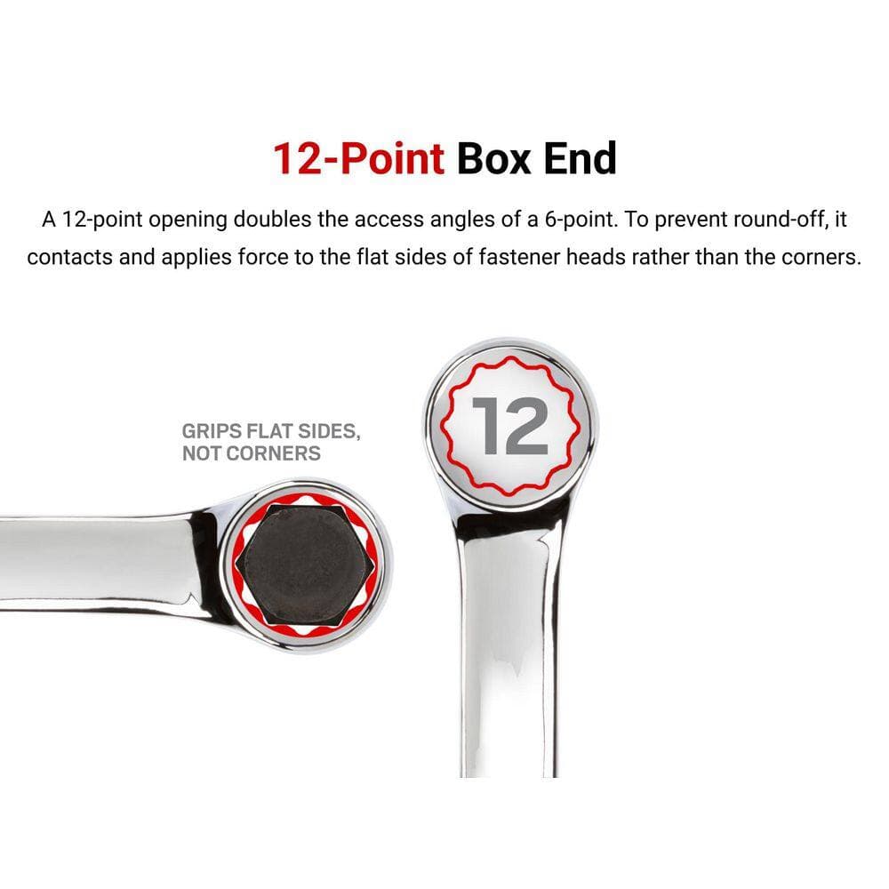 TEKTON 6-19 mm Stubby Combination Wrench Set (4)