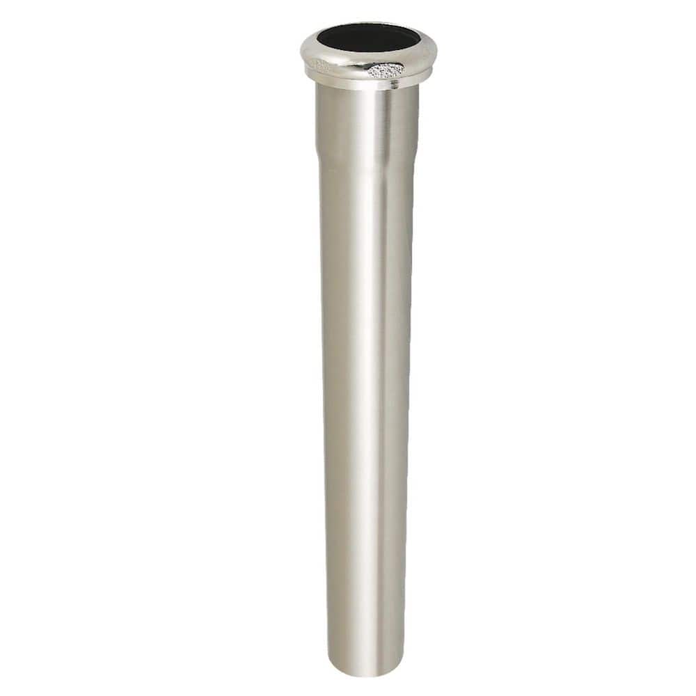 Kingston Brass Century 1-1/2" x 12" Brass Slip Joint Tailpiece Extension Tube in Brushed Nickel (1)