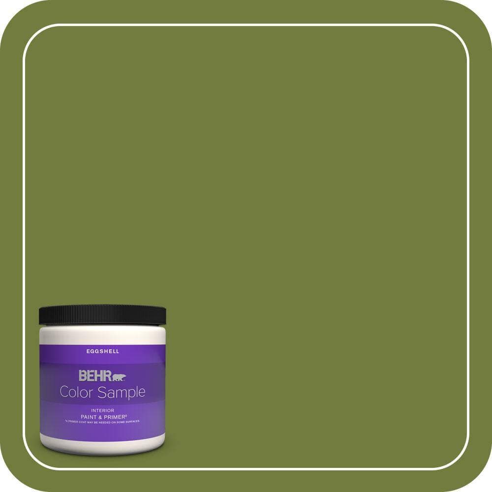 BEHR PREMIUM PLUS #HDC-SM16-11 Hot Dog Relish Enamel Low Odor & Primer (1)