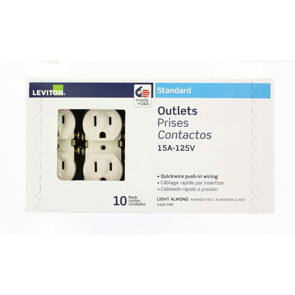 Leviton Amp 125 V Duplex Outlet/Receptacle (2)