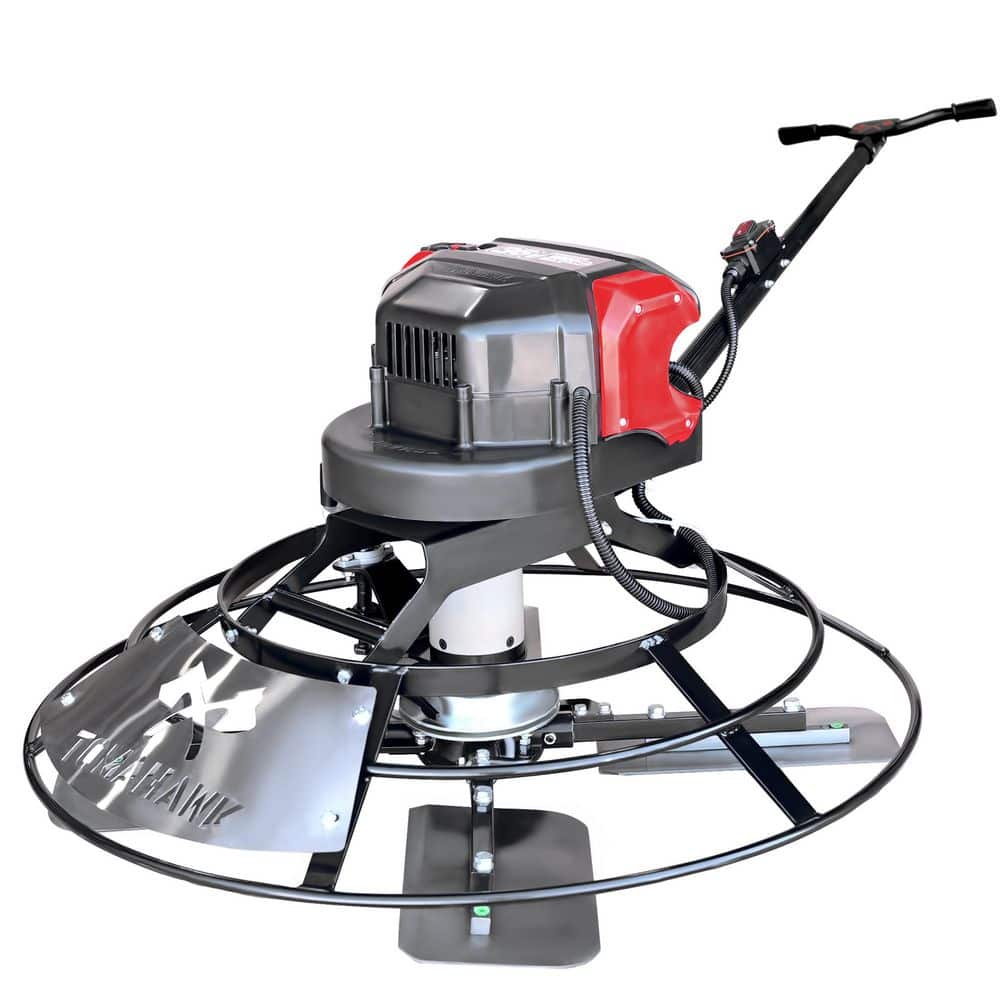 Tomahawk Power Tomahawk 30 in. 36V Battery-Powered Portable Concrete Power Finishing Trowel with 18 ft. Bull Float Handle