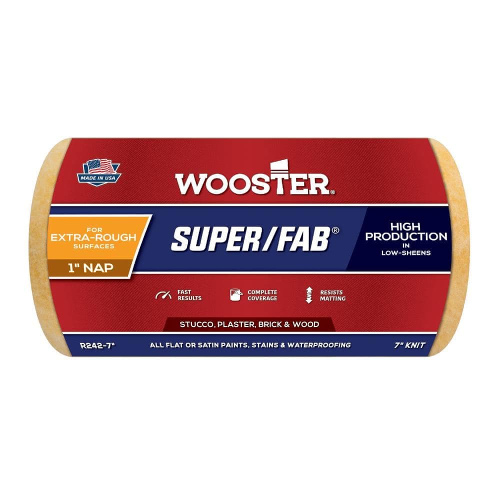 Wooster 7 in. x 1 in. Super/Fab High-Density Knit Roller Cover