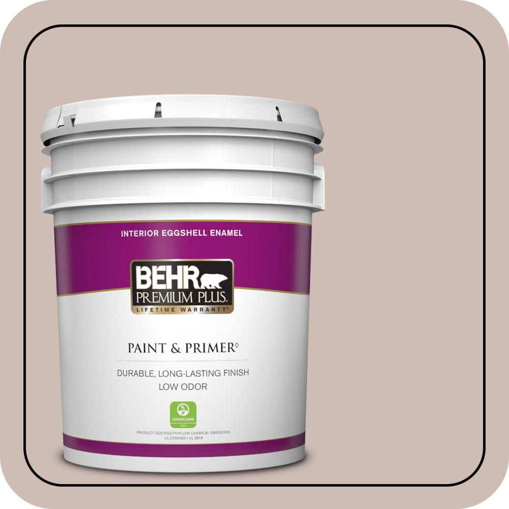 BEHR PREMIUM PLUS 5 gal. #N150-2 Smokey Pink Eggshell Enamel Low Odor Interior Paint & Primer