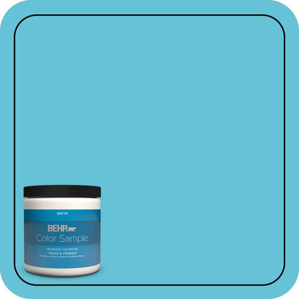 BEHR PREMIUM PLUS #P480-4 Rushing Stream Flat & Primer (1)