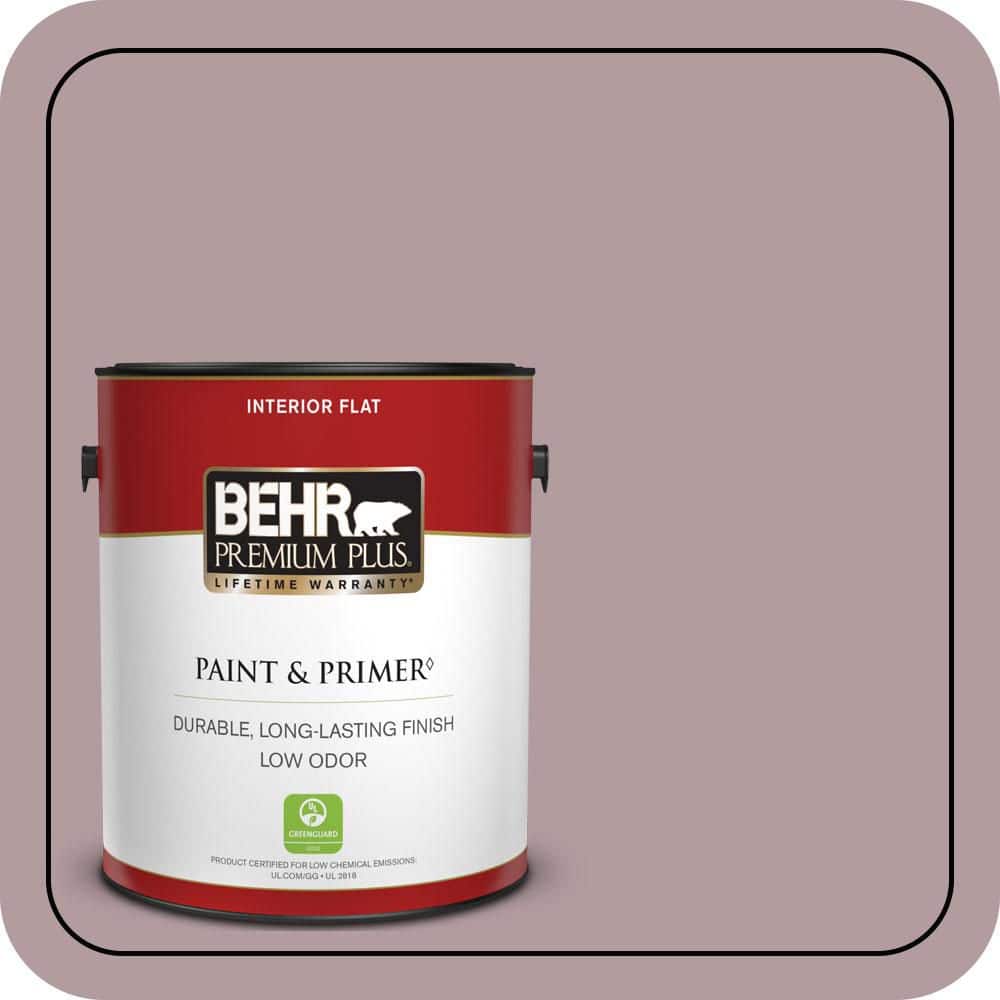 BEHR PREMIUM PLUS 1 gal. #N120-4 Roaring Twenties Flat Low Odor Interior Paint & Primer