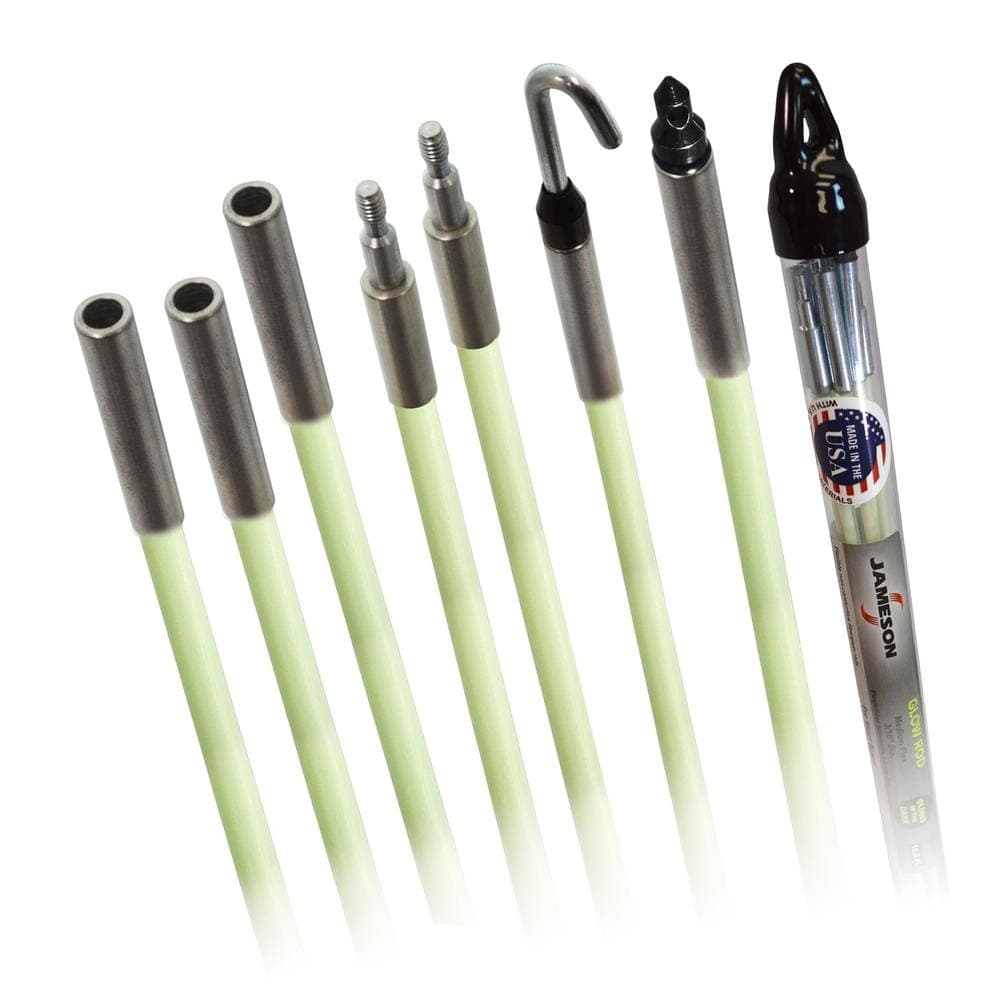 Jameson 3/16 in. x 10-1/2 ft. Fiberglass Glow Fish Rod Kit (1)
