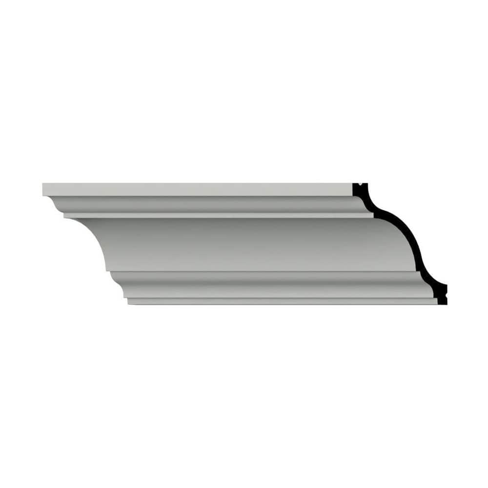 Ekena Millwork Austin 3.5 in. D x 5 in. W x 96 in. L Polyurethane Crown Moulding (3)