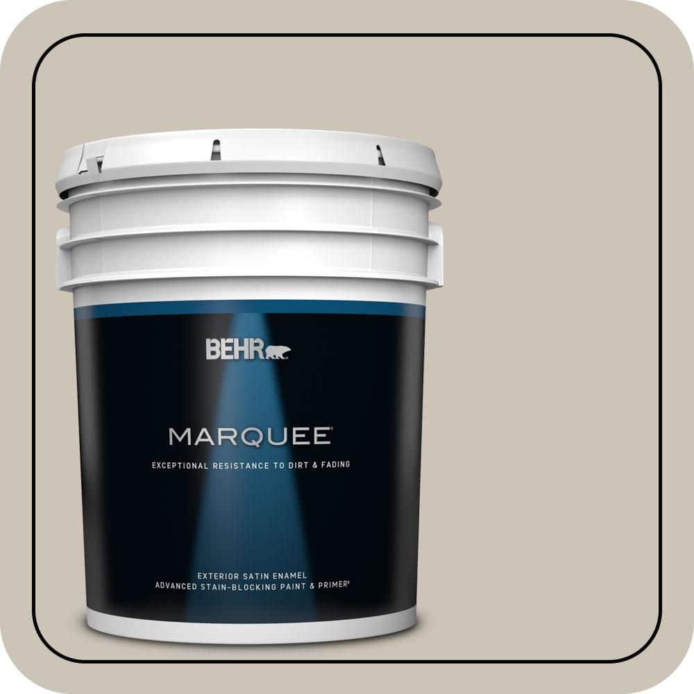 BEHR MARQUEE 5 gal. Designer Collection #DC-009 Vintage Pewter Satin Enamel Exterior Paint & Primer