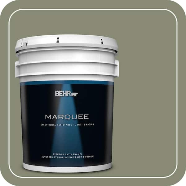 BEHR PREMIUM PLUS #PPU10-17 Aloe Thorn Flat Interior/Exterior Paint & Primer Color Sample (4)