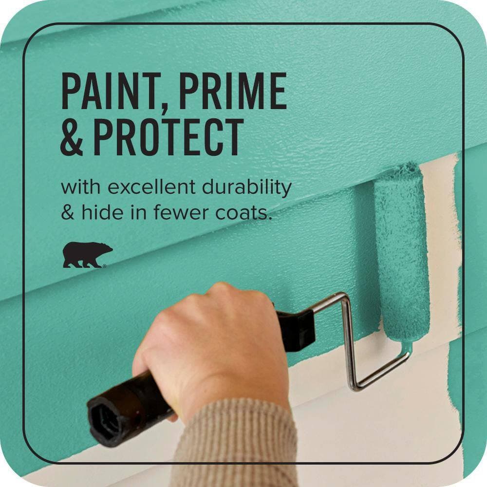BEHR ULTRA 1 gal. #P440-5 Water Park Satin Enamel Exterior Paint & Primer (3)