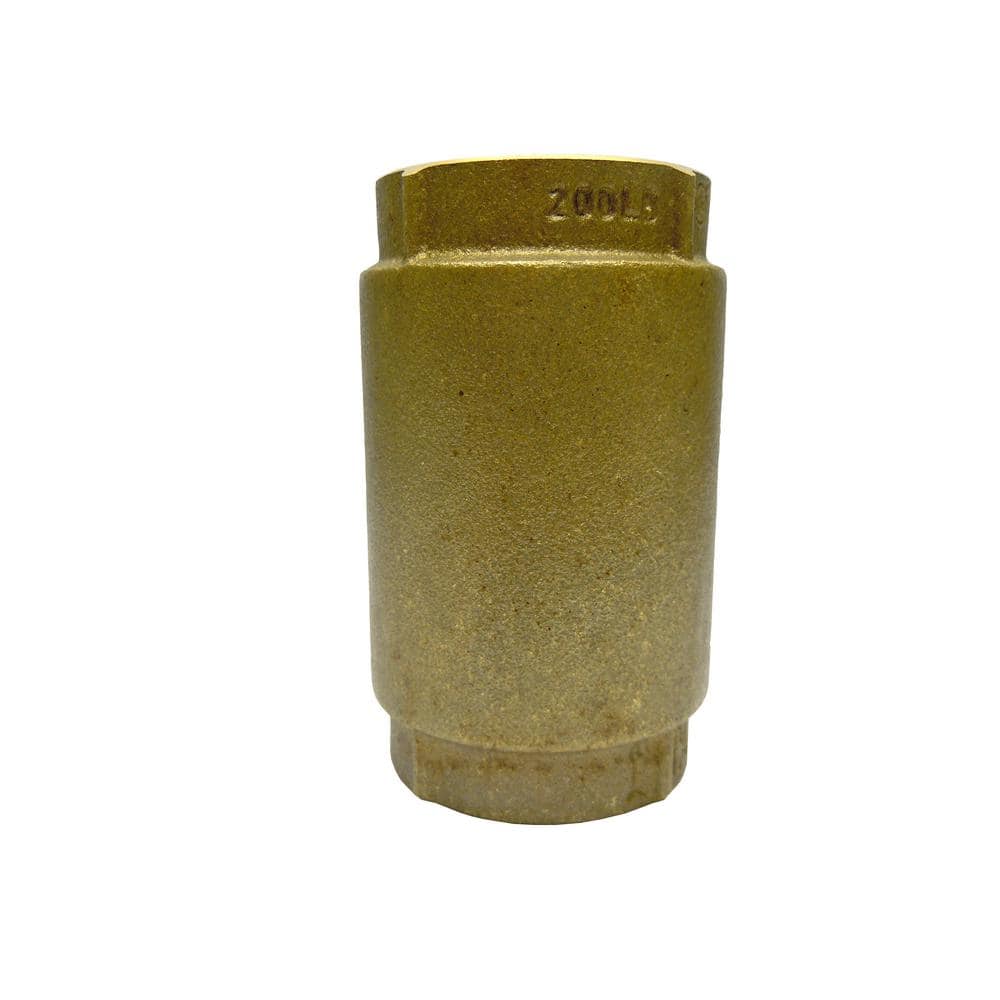 Everbilt 2 in. Brass Check Valve