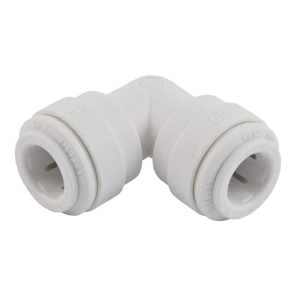 John Guest 3/8 in. O.D. 90° Push-To-Connect Polypropylene Elbow Fitting (1)