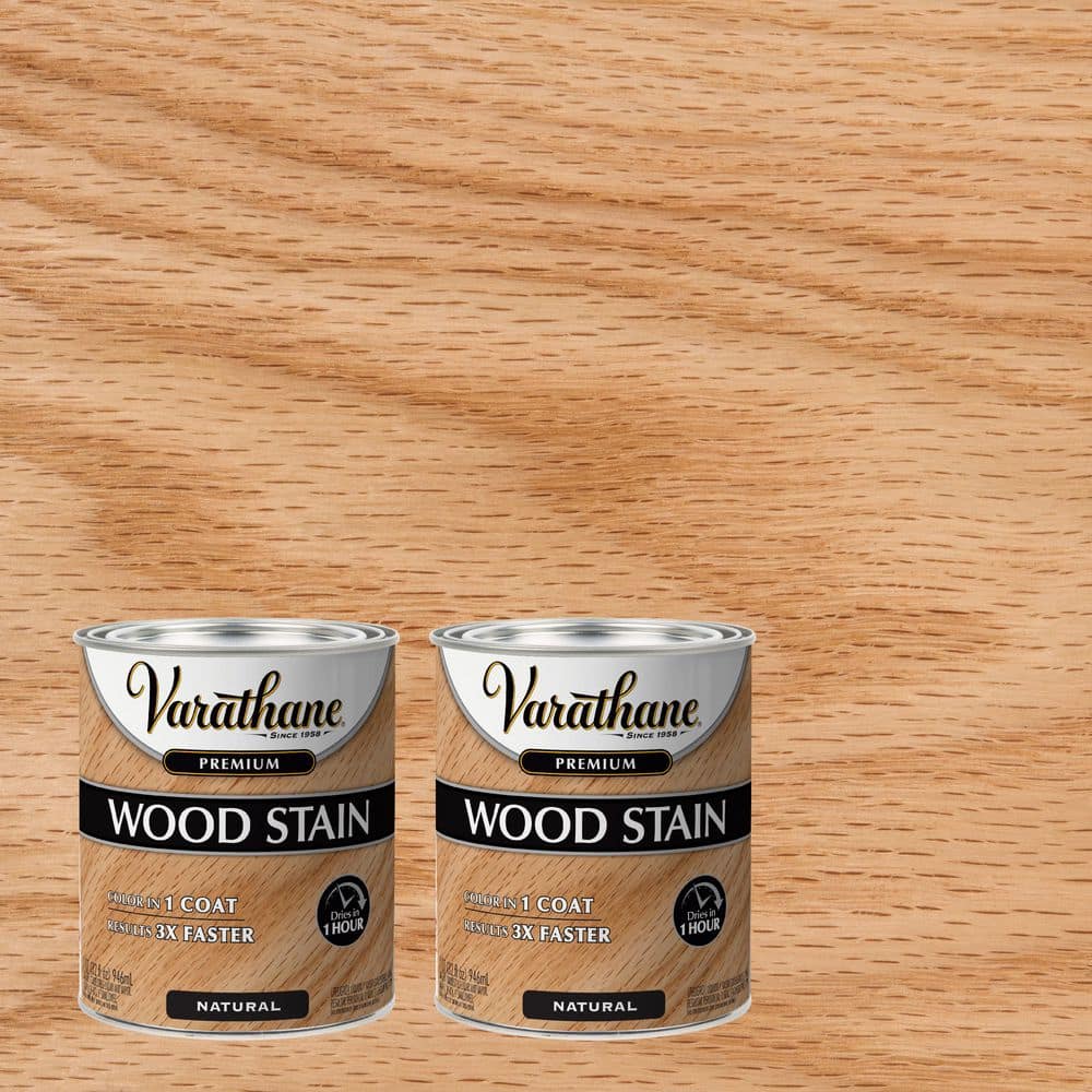 Varathane 1 qt. Natural Premium Fast Dry Interior Wood Stain (2 Pack)