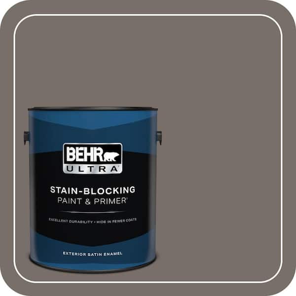 BEHR PREMIUM PLUS 1 gal. #BNC-37 Gray Owl Semi-Gloss Enamel Low Odor Interior Paint & Primer (4)