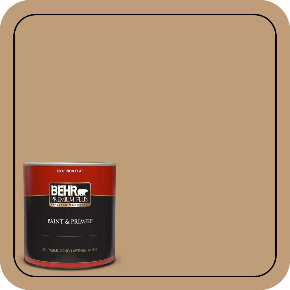BEHR PREMIUM PLUS #300F-4 Almond Toast Enamel Interior Stain-Blocking Paint and Primer (1)