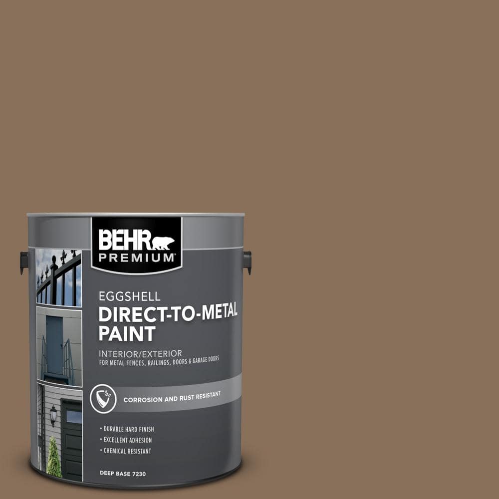 BEHR PREMIUM 1 gal. #AE-30 Brown Cabin Eggshell Direct to Metal Interior/Exterior Paint (1)